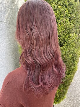 ノルン バイ シェリッシュ(Norn by sheriche) ブリーチ無しカラー×ピンクベージュ×アイスピンク