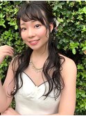 ブライダルヘア☆女子力UPハーフアップ