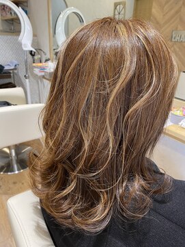 サージュ(SAHJ) ロング×ハイライト