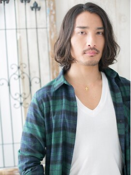 モッズヘアメン 札幌月寒店(mod's hair men) ≪mod's men≫ワイルドワンレン☆ランダムパーマミディa