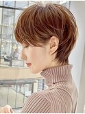 30代40代50代耳かけショート前髪なしハンサムショートカット