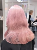 ベレーザ 渋谷(BELEZA)&nbsp;7443ベビーピンクハイライトバレイヤージュ艶髪ハイトーンカラー