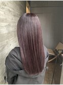レイヤーカット/ラベンダーグレージュ/韓国ヘアー/ハイライト/