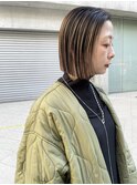 ブリーチ/ハイライト/ボブ/切りっぱなしボブ/ベージュ/横浜