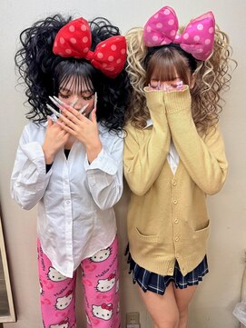 ヘアセットアップス(UP's) 友達とお揃いで『夢の国ツイン盛り』最高に可愛い♪