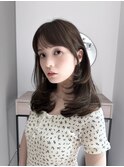 イメチェン/レイヤーカット/オリーブベージュ/大手町