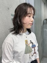 ダンボ(DUMBO)&nbsp;＜sayaca＞顔まわりレイヤー　グレージュカラー  デジタルパーマ