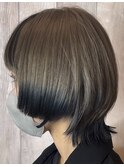 池袋ウルフヘア/グラデーションカラー/デザインカラー