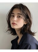 外ハネ×ミディアムボブ