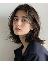ムル 大口(muru) 外ハネ×ミディアムボブ