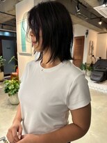 ハー(her)&nbsp;レイヤーボブ×グレージュ｜her 都立大学