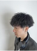緩め波巻きパーマ