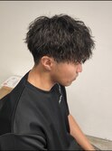 刈り上げマッシュツイストスパイラルパーマ