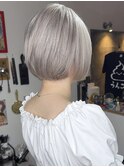 【外国人風カラー】ホワイトミルクティグレージュ×ブリーチ３回