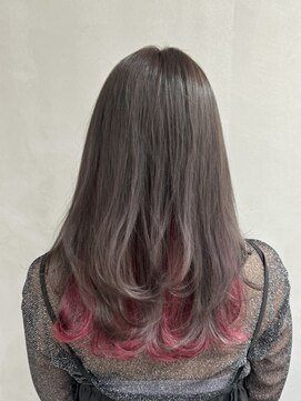 カエラ バイ アメリ(kaela by ameri) 【kaela satomi】デザインカラー×冬っぽインナーカラー