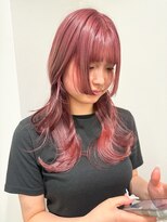 アンリ(Anli)&nbsp;【Anli☆岩瀬萌】ピンクベージュ 姫カット レイヤーカット