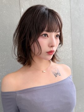 ロンド マーレ 天神大名店(Lond mare) 大人ガーリー/小顔/ミディアムレイヤーカット/似合わせカット