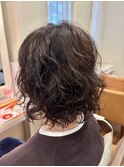 40代パーマ×ボブ
