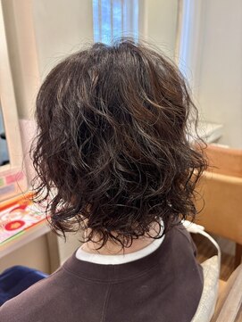アーブ(hair and make urb) 40代パーマ×ボブ