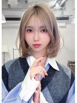 アグ ヘアー オルト 新瑞橋店(Agu hair olto) 《Agu hair》ハイトーンワンカール×numberA.ヘアバター