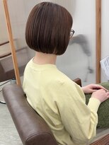 コットバイ ラヴェスト(Cott by lovest)&nbsp;乾かすだけ◎簡単スタイリングミニボブ×シアーベージュ