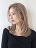 【黒染め、残留色素で困っている方】ケアブリーチ(2ブリーチ )+カラー+Tr