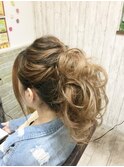 ボリュームポニーテールアレンジ