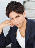 イケメン黒髪モテるネープレスショート流行モテ髪マッシュ束感