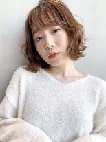 アイティー バイ アルバム 浦和店(IT by ALBUM) 波打ちウェーブボブ_オリーブカラーハイライトカラー_36777