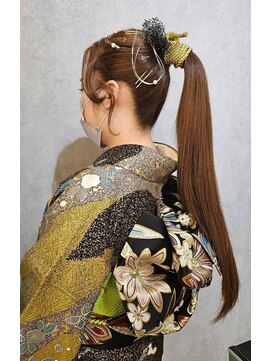 ウィスプ 赤羽店(wisp) ポニーテール振り袖アレンジ☆