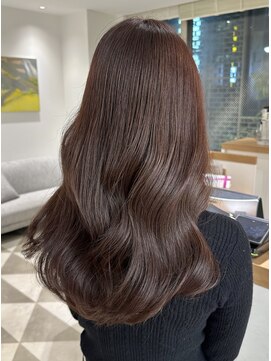 ローネス ギンザ(LONESS ginza) ロングレイヤー 小顔カット 2way バング韓国へア髪質 改善