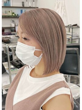 ディーン 栄店(DEAN) ミルクティーベージュダブルカラーインナーカラーケアブリーチ