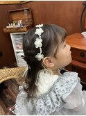 ハーフアップ