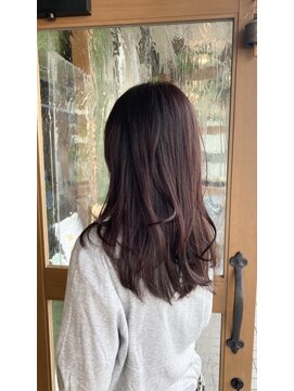 マーブル ヘアー(marble hair) レッドブラウンカラー