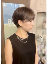 プラグ ヘアーデザイン 大名店(PLUG hair design)&nbsp;ショートボブ/ショートヘア/脱白髪染め/白髪ぼかし/髪質改善