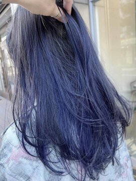 ロミー 本厚木(ROMMY.) バレイヤージュ☆ブルーカラー☆ロング20代～50代ROMMY.