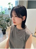 おくれ毛カット/顔まわりカット/くびれボブ/外ハネミディアム