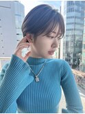 20代30代シースルーバング愛されショート