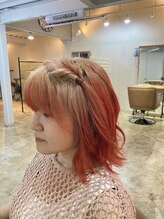 ヘアールーム シープス(hair room sheeps) ルーツカラー ベージュ×オレンジ