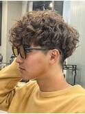 マッシュスパイラルパーマツイストスパイラル波巻きメンズ