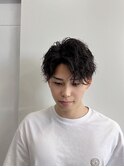 波巻きツイストスパイラルパーマ/フェザーパーマ/眉毛/メンズ