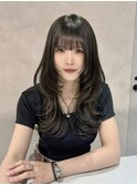 レイヤー/韓国/ハッシュカット/ダブルカラー/エクステ/ボブ