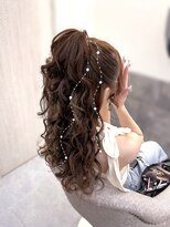 ヘア サロン クラン ソア 心斎橋店(hair salon clan soar)&nbsp;高めハーフアップ【クランソア】ヘアメ/ヘアセット/心斎橋