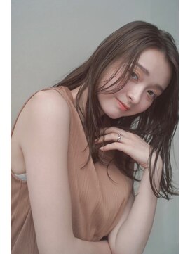 オーパスバイアンブルリュクス 池袋(Opus by ambleluxe) マロンベージュ/ミディアムレイヤー/かきあげヘア