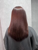 ロックス ヘアー ギャラリー(Rocks hair gallery)&nbsp;くすみすぎない大人ピンク系カラー、派手すぎない柔らかい雰囲気