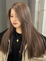 プネル(punel)&nbsp;のあグレージュカラー ミルクティーブラウン ケアブリーチ