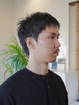 ディッセンバー 伊勢崎(December) メンズショート/センターパート/パーマ/ニュアンスパーマ