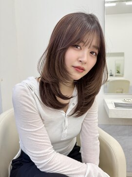 アイトーキョーエス 渋谷(AI TOKYO S) オリーブベージュ/前髪/渋谷/イメチェン/レイヤーカット