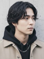 ステラ(STELLA)&nbsp;ニュアンスパーマ 波巻きパーマ ツーブロック メンズパーマ