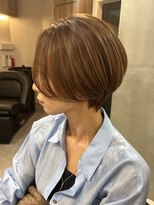 スタンド バイ ヘアー アンド コーヒー 恵比寿(STAND By HAIR ＆ Coffee)&nbsp;大人ショートボブ×グレージュ